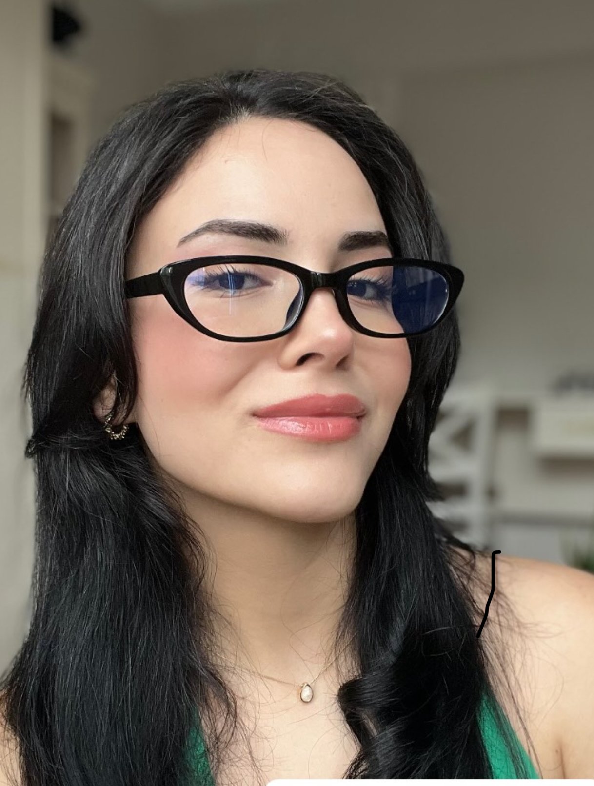 LİNDY Kadın Mavi Işık Korumalı Siyah